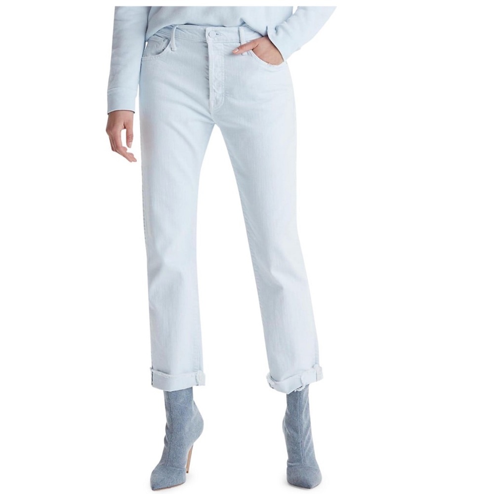 MOTHER THE SCRAPER CUFF ANKLE FRAY JEAN